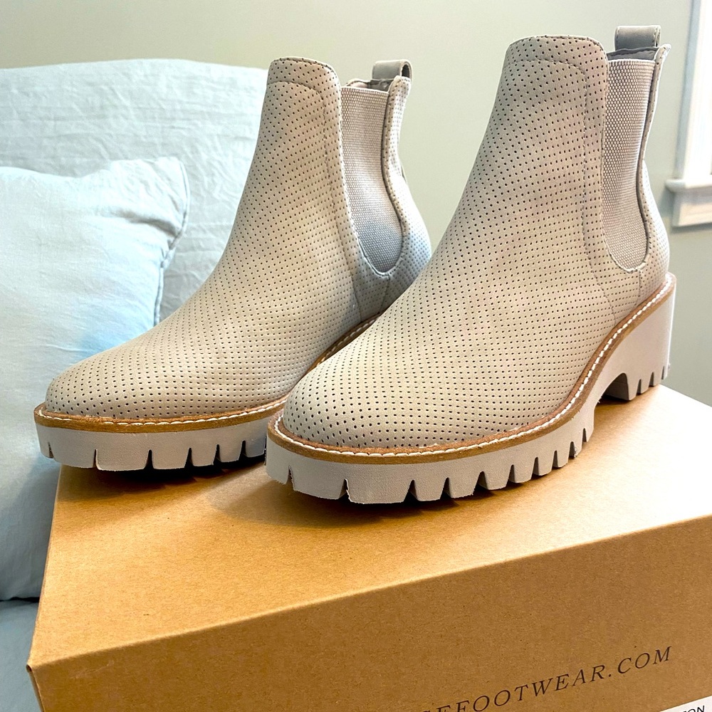 Light Grey Ankle Boots